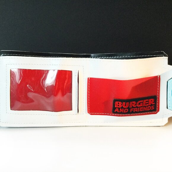 Burger & Friend Wallet NYCC Stop Worrying Love Heart Bomb Bifold Leather Artist - Picture 4 of 11